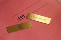 Spindschild Messing LM &amp; L KOSTENBADER 2